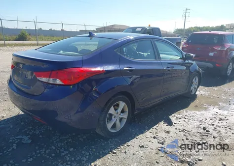 2013 Hyundai Elantra Gls from USA, damaged, VIN 5NPDH4AE5DH301321